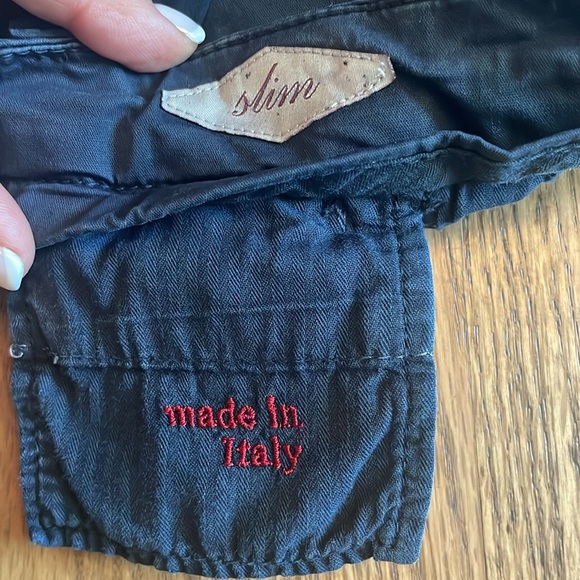 Briglia 1949 Men Slim Fit Navy Chino Pants Made In Italy 32x 30 - Picture 7 of 11